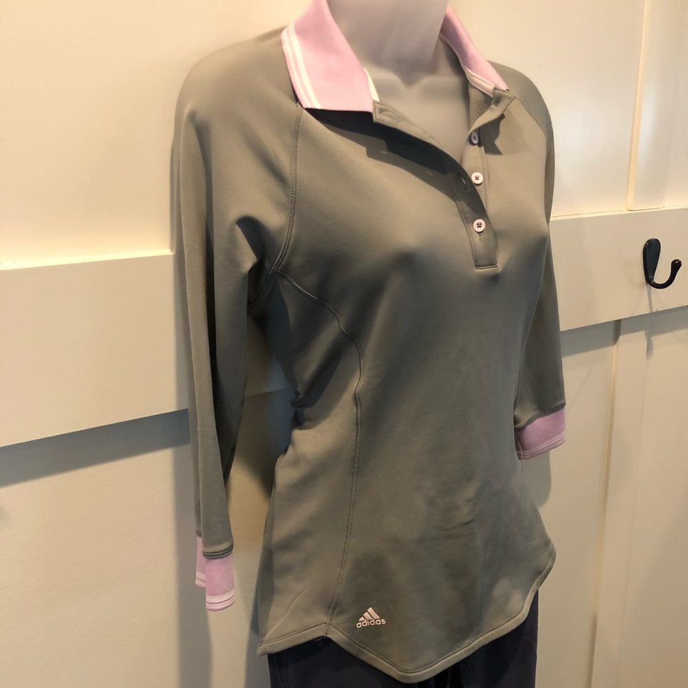 Adidas Climawarm 3/4 sleeve polo top